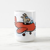 ヤギ飛んでいる コーヒーマグカップ (中央)