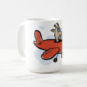 ヤギ飛んでいる コーヒーマグカップ (正面左)