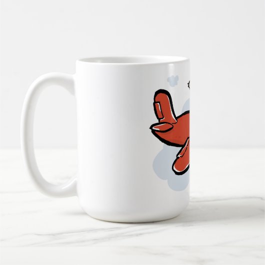 ヤギ飛んでいる コーヒーマグカップ (左)