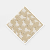 ヤギ養殖動物パターン スタンダードランチョンナプキン (角)