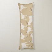 ヤギ養殖動物パターン ボディピロー (裏面 (縦))