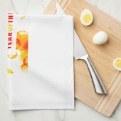 ヤギ2015年(《写真》ぼけ味) キッチンタオル (四つ折り)