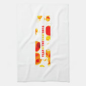 ヤギ2015年(《写真》ぼけ味) キッチンタオル (縦)