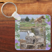 ヤギ2 キーホルダー (正面)