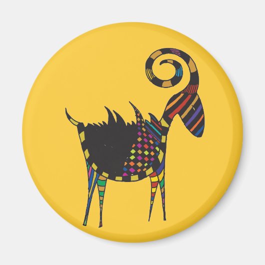 ヤギ2 マグネット (正面)