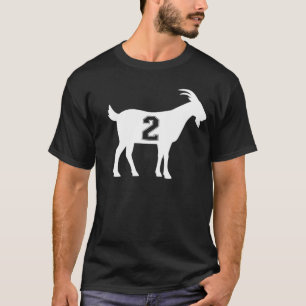 ヤギ2 G.O.A.T.ナンバー2ヤギ Tシャツ