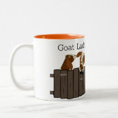 ヤギ5ヤギのヤギのレディーズリトルヘルド ツートーンマグカップ (左)