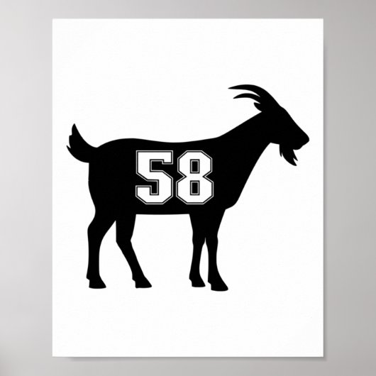 ヤギ58 G.o.a.t.ナンバーヤギ58のギアStic ポスター (正面)