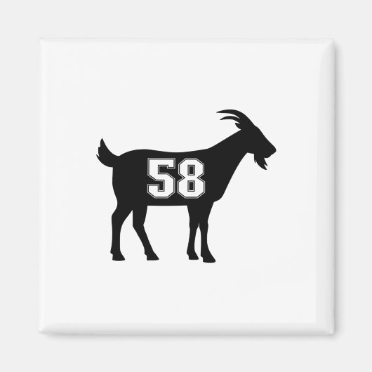 ヤギ58 G.o.a.t.ナンバーヤギ58のギアStic マグネット (正面)