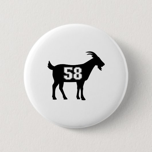 ヤギ58 G.o.a.t.ナンバーヤギ58のギアStic 缶バッジ (正面)