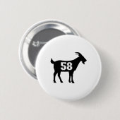 ヤギ58 G.o.a.t.ナンバーヤギ58のギアStic 缶バッジ (正面&裏面)