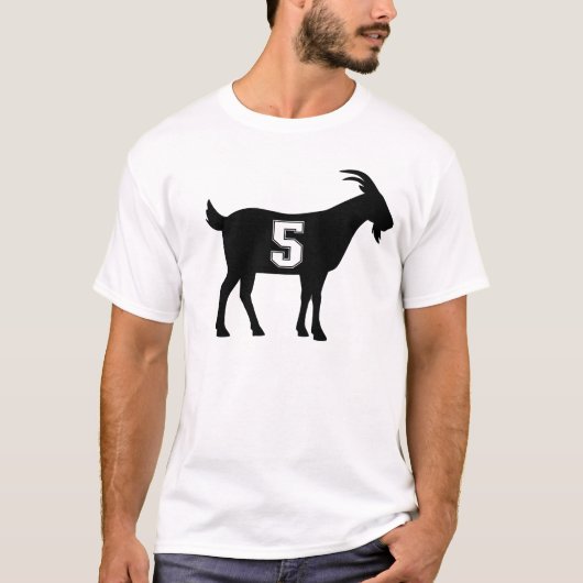 ヤギ5 G.O.A.T. Number 5ヤギ Tシャツ (正面)