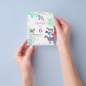 ヤギ6th誕生日パーティー予算 チラシ (手)