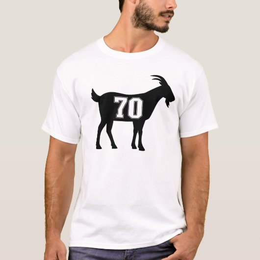 ヤギ70G.O.A.T.ナンバーセブンヤギ Tシャツ (正面)