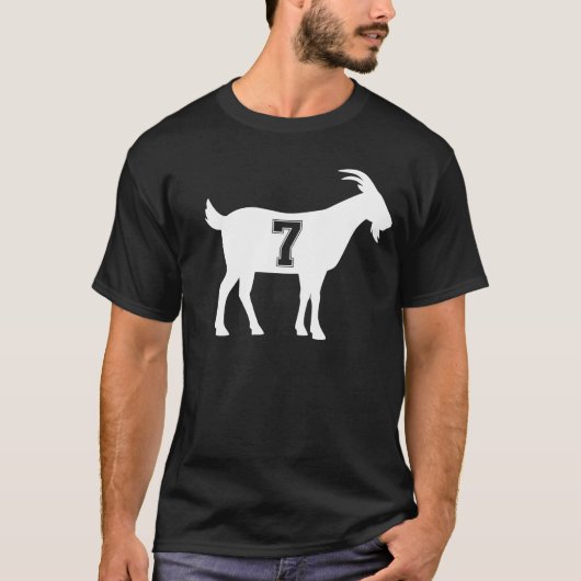 ヤギ7 G.O.A.T.ナンバーセブンヤギ Tシャツ (正面)