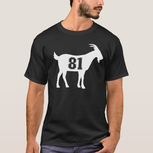 ヤギ81G.O.A.T.ナンバー八十一ヤギ Tシャツ (正面)
