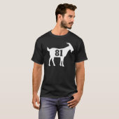 ヤギ81G.O.A.T.ナンバー八十一ヤギ Tシャツ (正面フル)