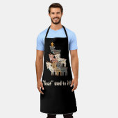 「ヤギ」はクリスマスのヤギに使われた エプロン (着用した状態)