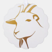 ヤギ オーナメントカード (正面)