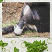 ヤギ キッチンタオル (折り畳み)