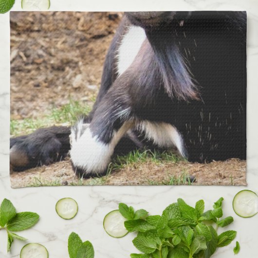 ヤギ キッチンタオル (折り畳み)