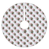 ヤギ |クリスマスウィッシュベビーヤギのキスボート ブラッシュドポリエステルツリースカート (正面)