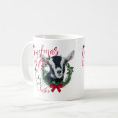 ヤギ |クリスマスウィッシュベビーヤギキスアルパイン コーヒーマグカップ (正面左)