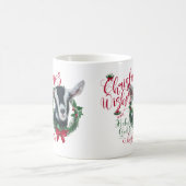 ヤギ |クリスマスウィッシュベビーヤギキスアルパイン コーヒーマグカップ (中央)