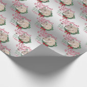 ヤギ |クリスマスウィッシュベビーヤギキスアンゴラ ラッピングペーパー (角)