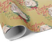 ヤギ |クリスマスウィッシュベビーヤギキスアンゴラ ラッピングペーパー (ロールコーナー)