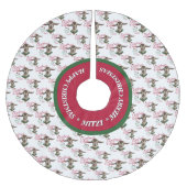 ヤギ |クリスマスウィッシュベビーヤギキストッグ ブラッシュドポリエステルツリースカート (正面)