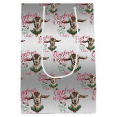 ヤギ |クリスマスウィッシュベビーヤギキストッグ ミディアムペーパーバッグ (裏面)