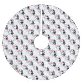 ヤギ |クリスマスウィッシュベビーヤギキスナイジェリア ブラッシュドポリエステルツリースカート (正面)