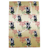 ヤギ |クリスマスウィッシュベビーヤギキスナイジェリア ミディアムペーパーバッグ (正面)