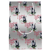 ヤギ |クリスマスウィッシュベビーヤギキスナイジェリア ミディアムペーパーバッグ (裏面)