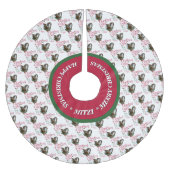 ヤギ |クリスマスウィッシュベビーヤギキスヌビアン ブラッシュドポリエステルツリースカート (正面)