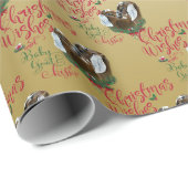 ヤギ |クリスマスウィッシュベビーヤギキスヌビアン ラッピングペーパー (ロールコーナー)