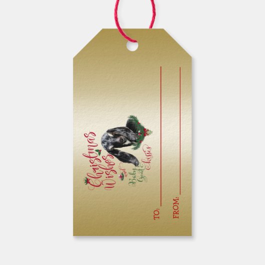 ヤギ |クリスマスウィッシュベビーヤギキスヌビア ギフトタグ (裏面)