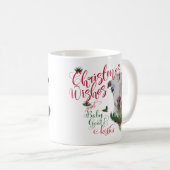 ヤギ |クリスマスウィッシュベビーヤギキスラマンチャ コーヒーマグカップ (正面右)