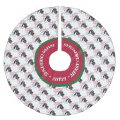 ヤギ |クリスマスウィッシュベビーヤギキスNubian 2 ブラッシュドポリエステルツリースカート (正面)