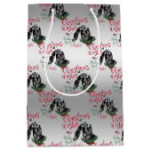 ヤギ |クリスマスウィッシュベビーヤギキスNubian 2 ミディアムペーパーバッグ (正面)