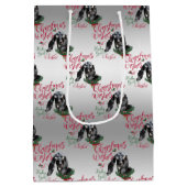 ヤギ |クリスマスウィッシュベビーヤギキスNubian 2 ミディアムペーパーバッグ (裏面)