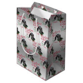 ヤギ |クリスマスウィッシュベビーヤギキスNubian 2 ミディアムペーパーバッグ (裏面アングル)