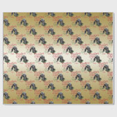 ヤギ |クリスマスウィッシュベビーヤギキスNubian 2 ラッピングペーパー (フラット)