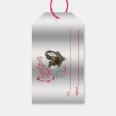 ヤギ |クリスマスウィッシュベビーヤギキスNubian 3 ギフトタグ (裏面)