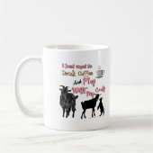 ヤギ |コーヒー&ヤギと一緒に飲遊みたい コーヒーマグカップ (左)