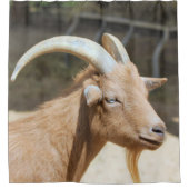 ヤギ シャワーカーテン (正面)