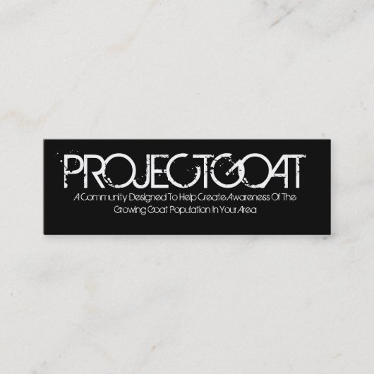 ヤギ スキニー名刺 (正面)