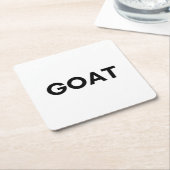 ヤギ スクエアペーパーコースター (アングル)