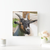 ヤギ スクエア壁時計 (ホーム)